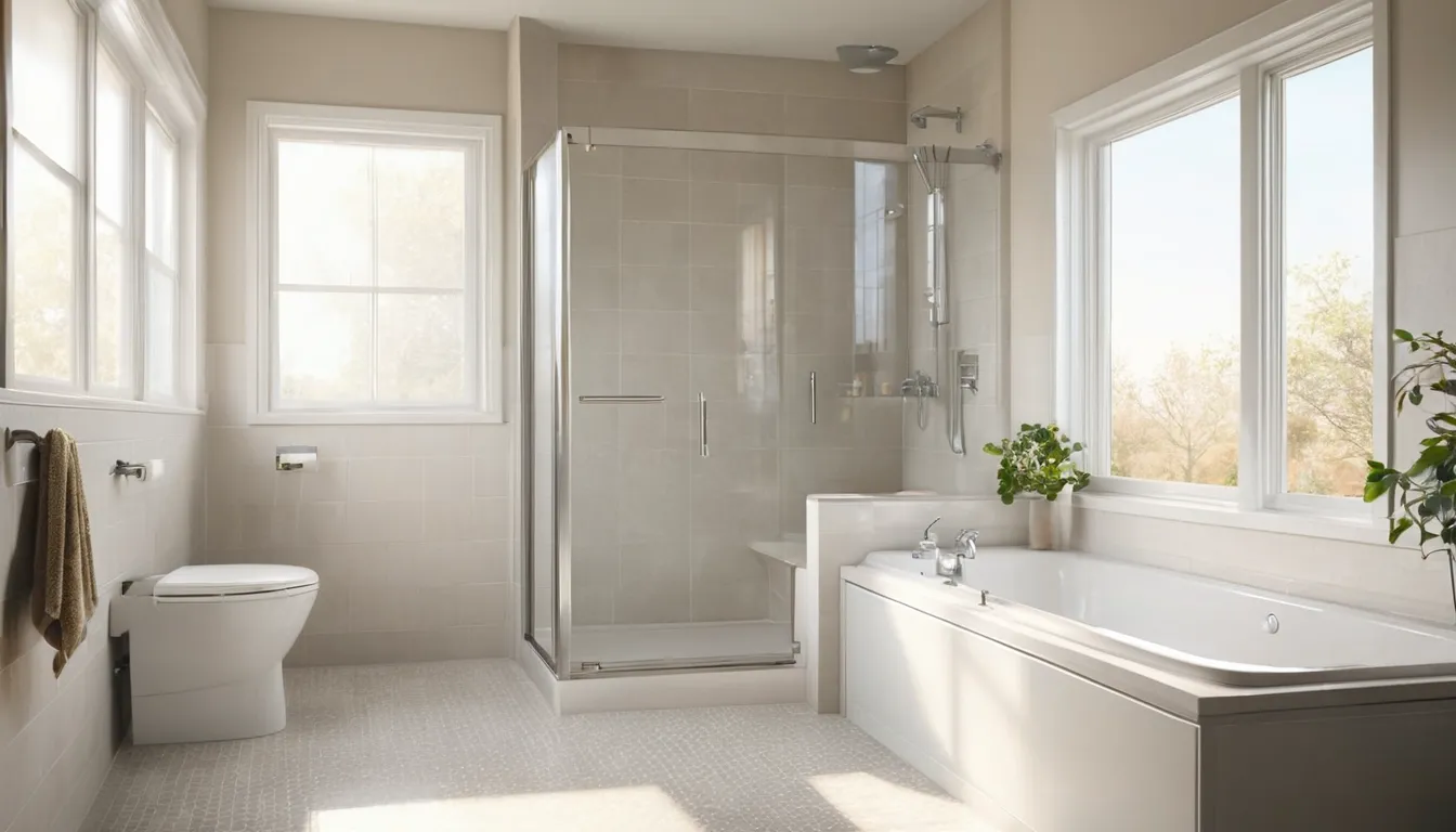 Walk-in tub in a bright bathroom in Gloucester